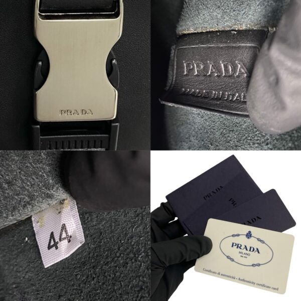 240625mna416 4 4 Prada Body Bag Waist Bag Leather Black