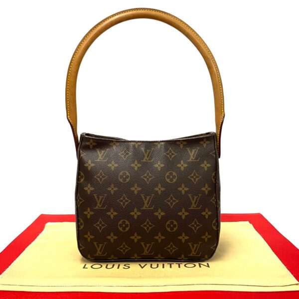 240629jpb11 5 1 Louis Vuitton Looping MM Handbag Monogram Leather Brown