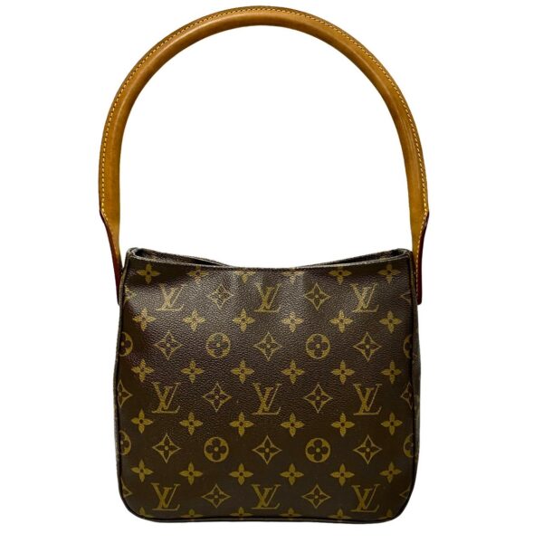 240629jpb11 5 5 Louis Vuitton Looping MM Handbag Monogram Leather Brown