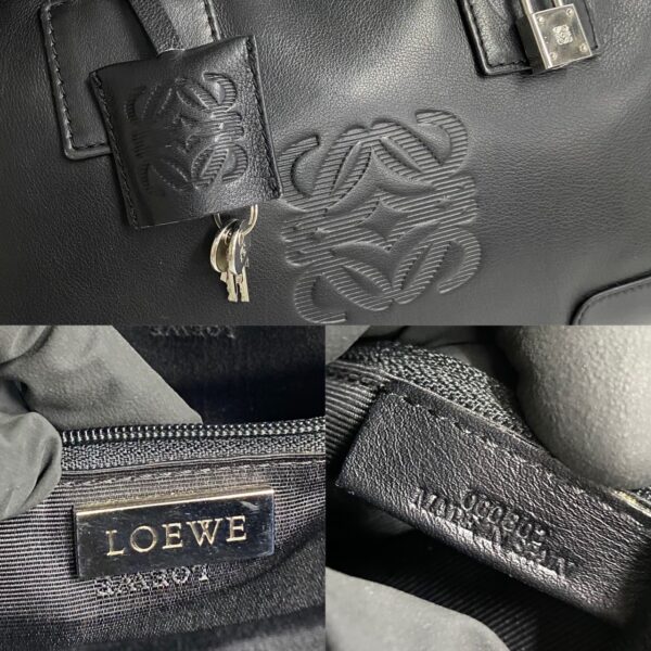 240629jpb300 6 4 Loewe Amazona Leather Mini Bag Black