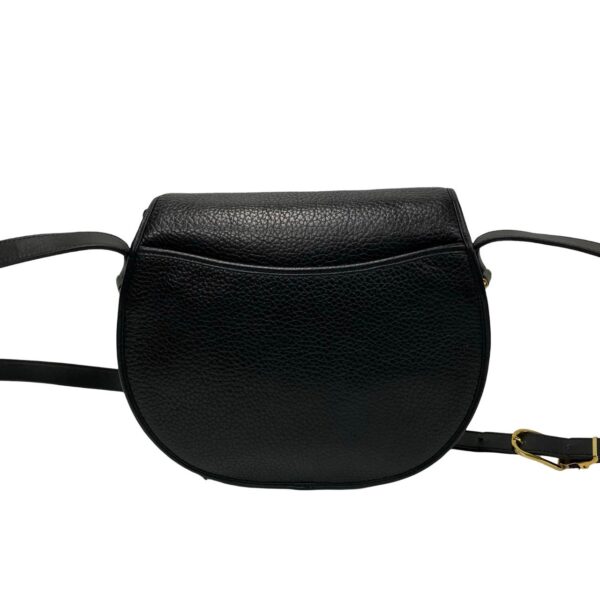 240629jpb386 2 5 Christian Dior Fittings Leather Shoulder Bag Black