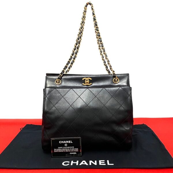 240630kma751 4 1 Chanel Matelasse Coco Mark Lambskin Chain Shoulder Tote Bag