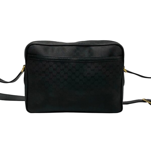 240630kma855 5 5 Gucci Micro GG Leather Shoulder Bag Pochette Black