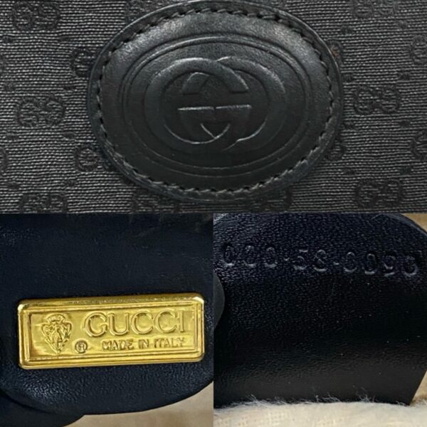 240702mnb180 7 4 Gucci Micro GG Leather Handbag Mini Bag Black