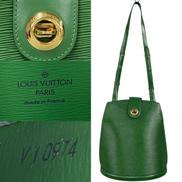 240702mnb260 9 4 Louis Vuitton Cluny Shoulder Bag Epi Leather Green