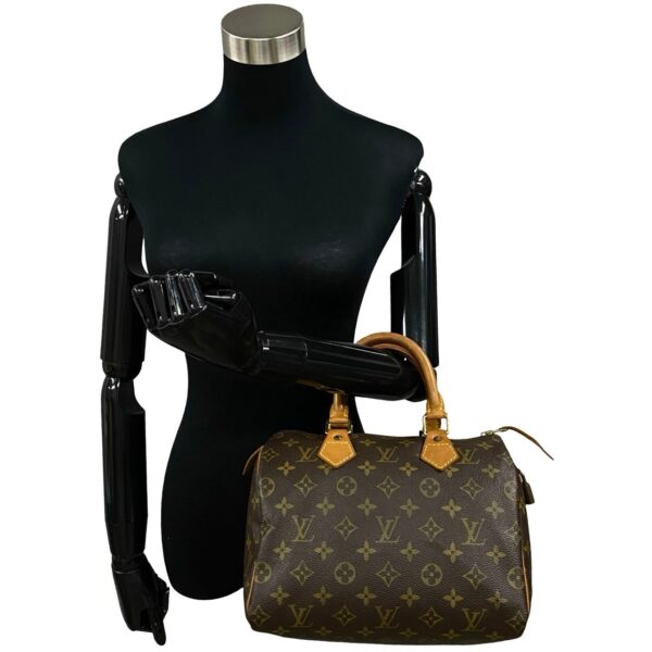 240702mnb46 7 3 Louis Vuitton Speedy 25 Mini Bag Monogram Leather Brown