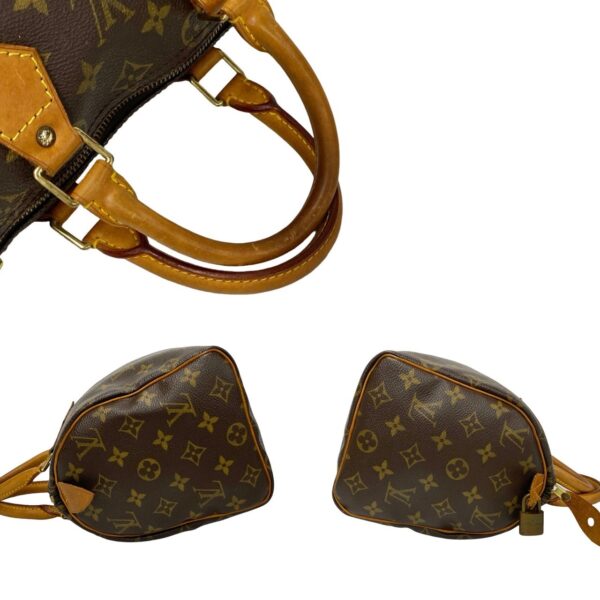 240702mnb46 7 6 Louis Vuitton Speedy 25 Mini Bag Monogram Leather Brown