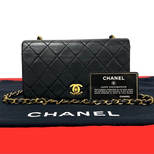 240704pgb104 4 1 Chanel Matelasse 19cm Coco Full Flap Lambskin Chain Shoulder Bag