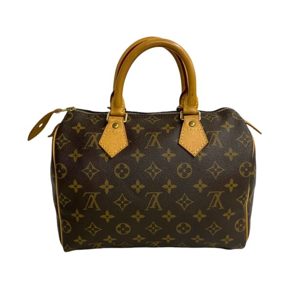 240718jpb155 2 5 Louis Vuitton Speedy 25 Mini Bag Monogram Leather Brown