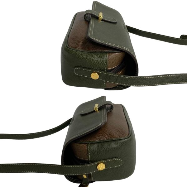 240718jpb237 6 6 Loewe Anagram Leather Mini Shoulder Bag Green Brown