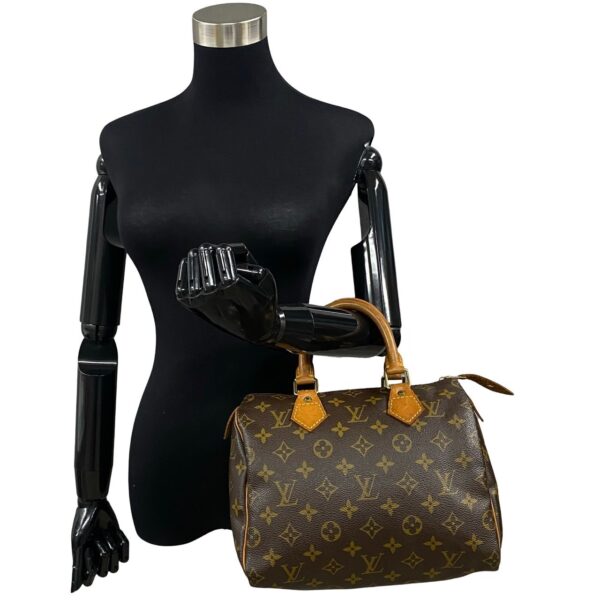 240718jpb373 3 3 Louis Vuitton Speedy 25 Mini Bag Monogram Leather Brown