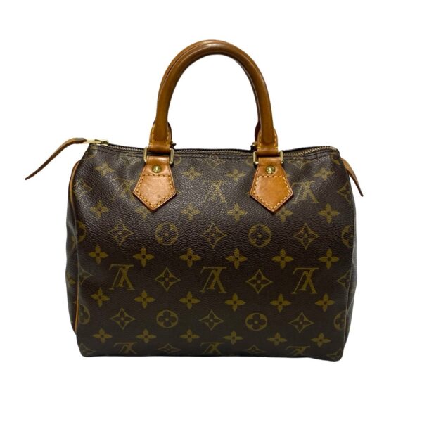 240718jpb373 3 5 Louis Vuitton Speedy 25 Mini Bag Monogram Leather Brown