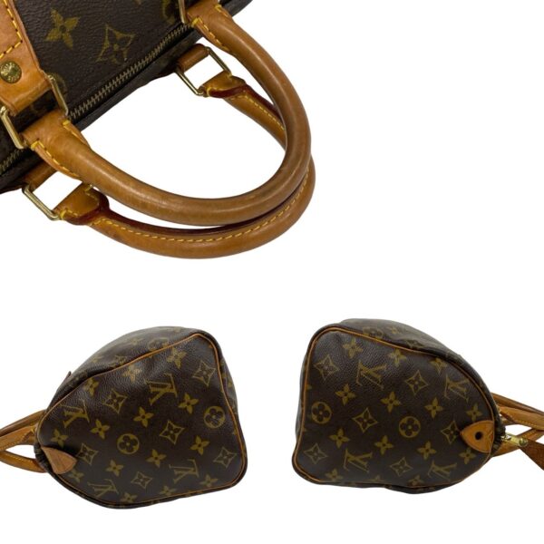 240718jpb373 3 6 Louis Vuitton Speedy 25 Mini Bag Monogram Leather Brown