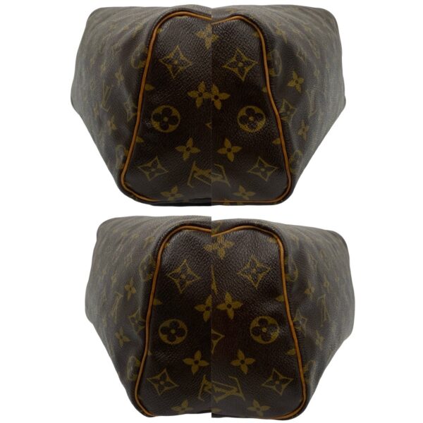 240718jpb373 3 8 Louis Vuitton Speedy 25 Mini Bag Monogram Leather Brown