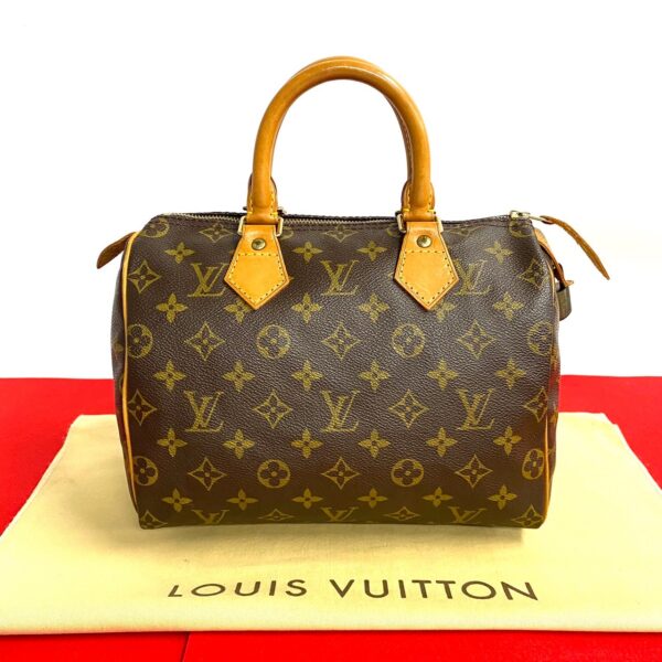 240719pgb10 1 1 Louis Vuitton Speedy 25 Mini Bag Monogram Leather Brown Tea