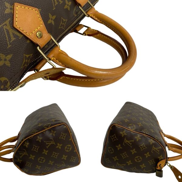 240719pgb10 1 6 Louis Vuitton Speedy 25 Mini Bag Monogram Leather Brown Tea