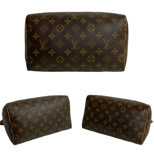 240719pgb10 1 7 Louis Vuitton Speedy 25 Mini Bag Monogram Leather Brown Tea