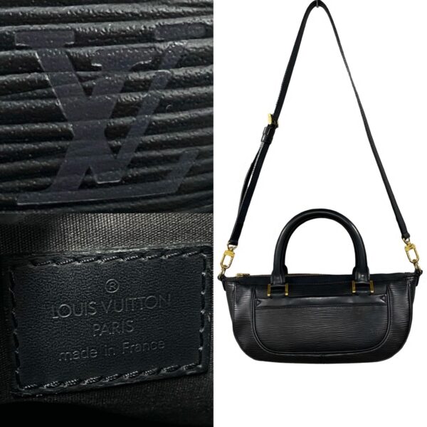 240727kmb472 9 4 Louis Vuitton DAnura PM 2WAY Handbag Epi Leather Noir Black