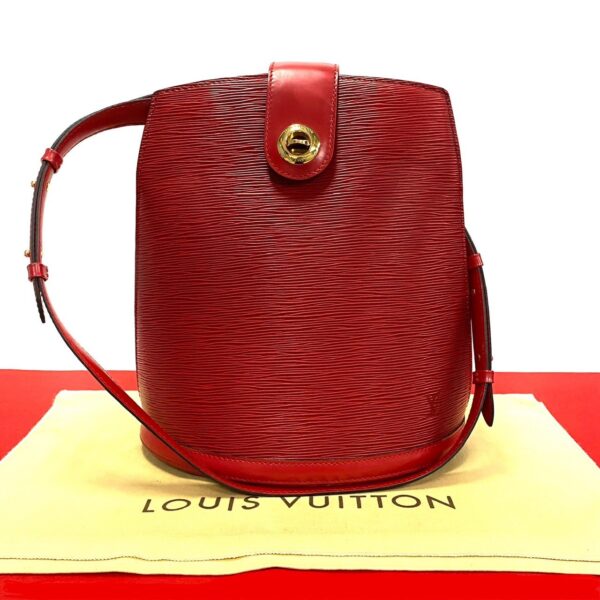 240727kmb486 8 1 Louis Vuitton Cluny Shoulder Bag Epi Leather Red