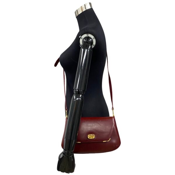 240727kmb808 7 3 Gucci Leather Shoulder Bag Pochette Wine Red Bordeaux