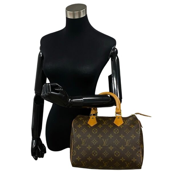 240801jpc37 2 3 Louis Vuitton Speedy 25 Mini Tote Bag Monogram Leather Brown