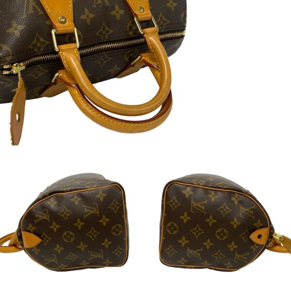 240801jpc37 2 6 Louis Vuitton Speedy 25 Mini Tote Bag Monogram Leather Brown