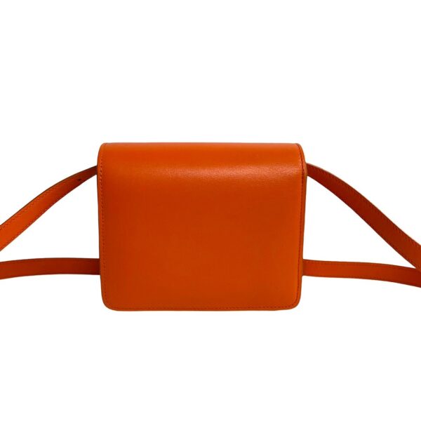 240819jpc133 2 5 Celine Classic Box Small Leather Shoulder Bag Pochette Orange