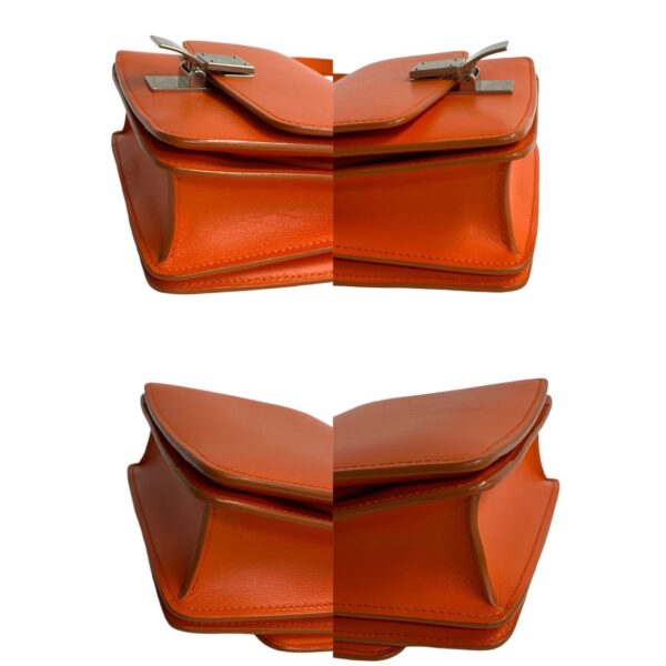 240819jpc133 2 8 Celine Classic Box Small Leather Shoulder Bag Pochette Orange