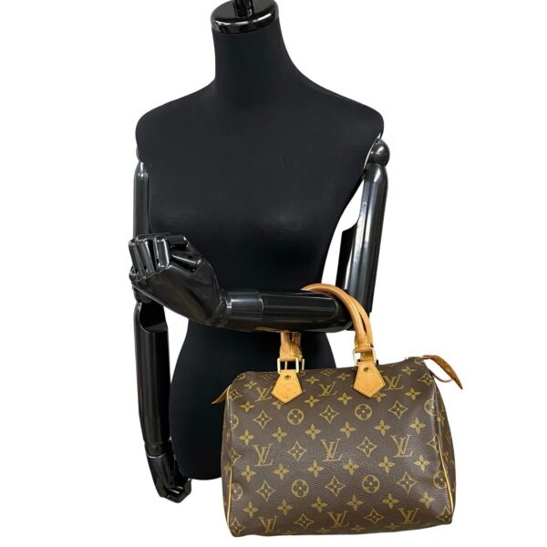 240819jpc142 6 3 Louis Vuitton Speedy 25 Mini Bag Monogram Leather Brown