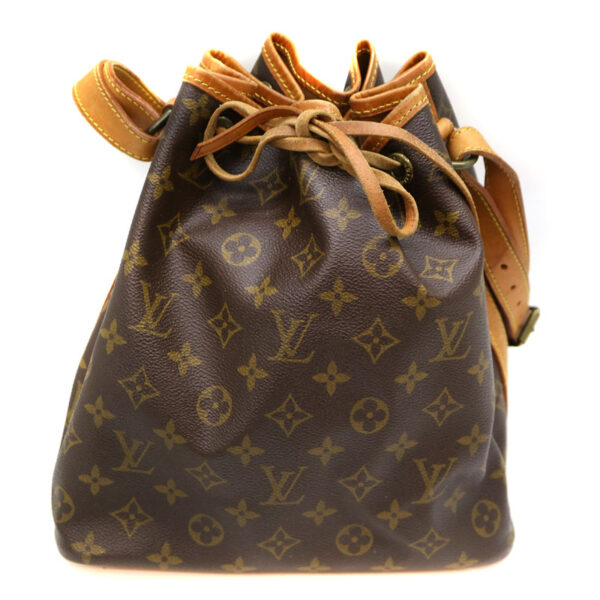 2423 1 Louis Vuitton Petit Noe Shoulder Bag Monogram Canvas Brown