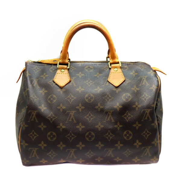 258 2 Louis Vuitton Speedy 30 Handbag Monogram Brown