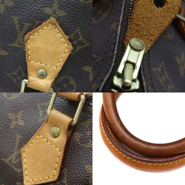 258 7 Louis Vuitton Speedy 30 Handbag Monogram Brown