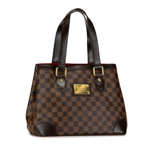 25lhblumxf53ylxu 2 Louis Vuitton Damier Hampstead PM Tote Bag Brown