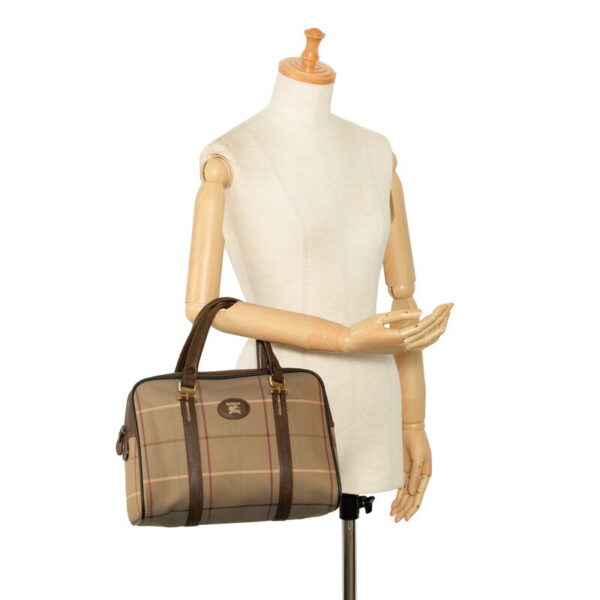 26pmodtawtmf3fqf 10 Burberry Check Handbag Nylon Khaki Brown