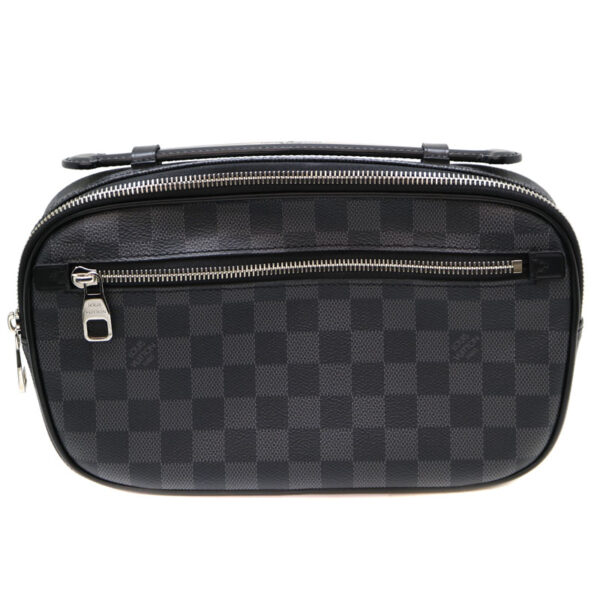 2885 1 Louis Vuitton Umbraer Body Bag Damier Graphite Black