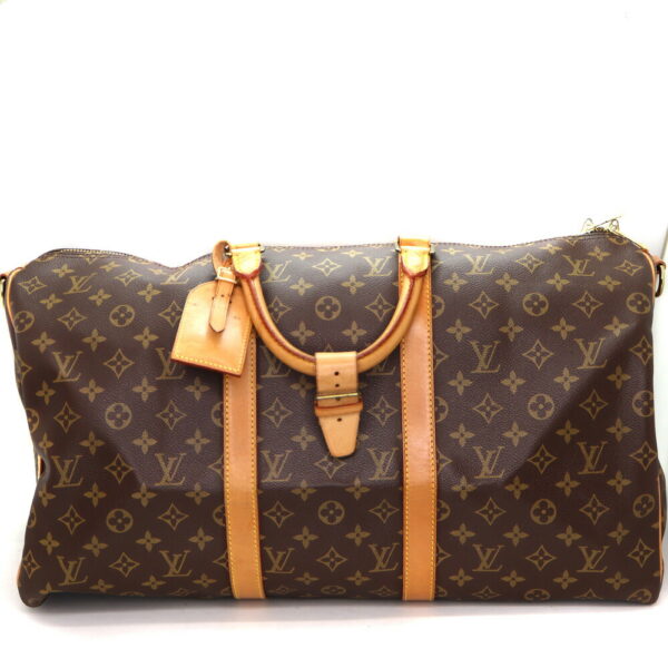 2893 1 Louis Vuitton Keepall Bandouliere 50 Bag Monogram Canvas Brown