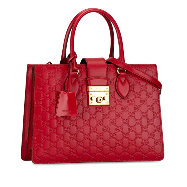 2czigmkl060beum0 2 Gucci Guccisima 2WAY Shoulder Bag Red