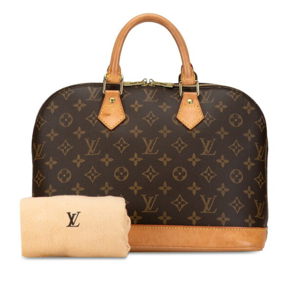 2xbsm2yl2tpsoml5 11 Louis Vuitton Monogram Alma PM Handbag Brown