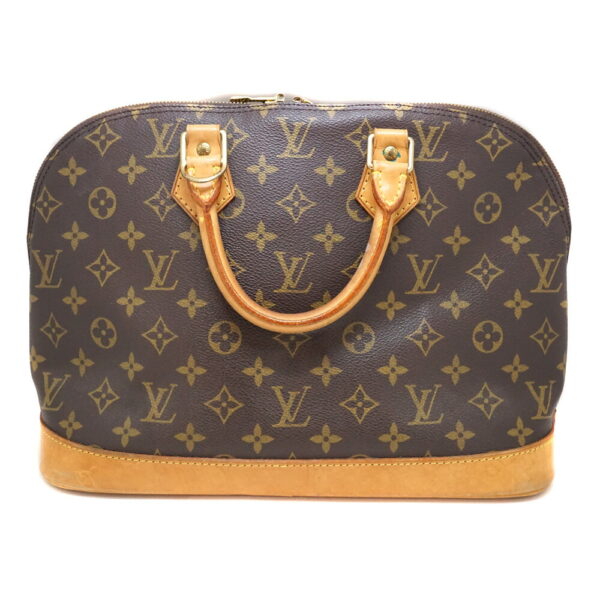 3 Louis Vuitton Alma Handbag Monogram Brown