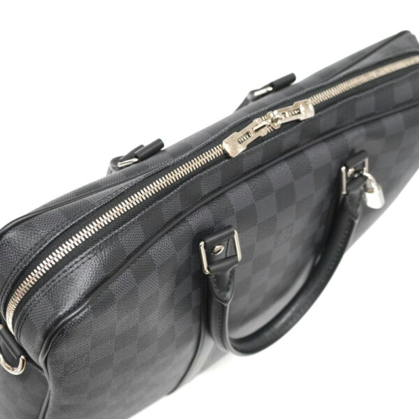 3 6 Louis Vuitton Porte de Cumin Voyage Business Bag Damier Graphite