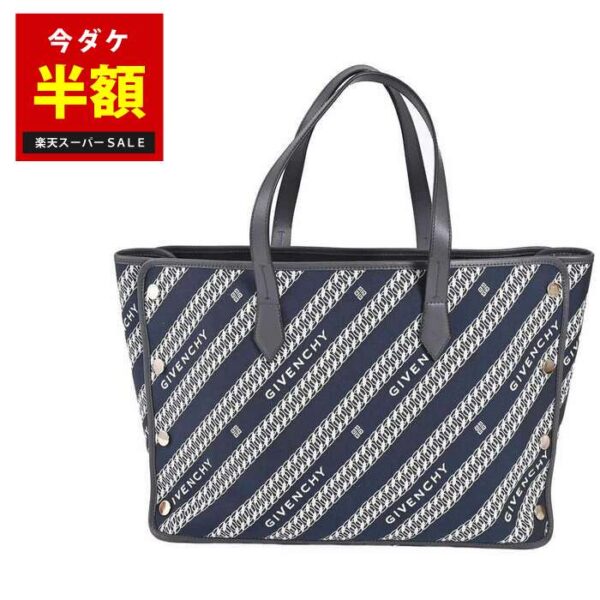 3000038280imahan2023 Givenchy Bond Tote Canvas Navy