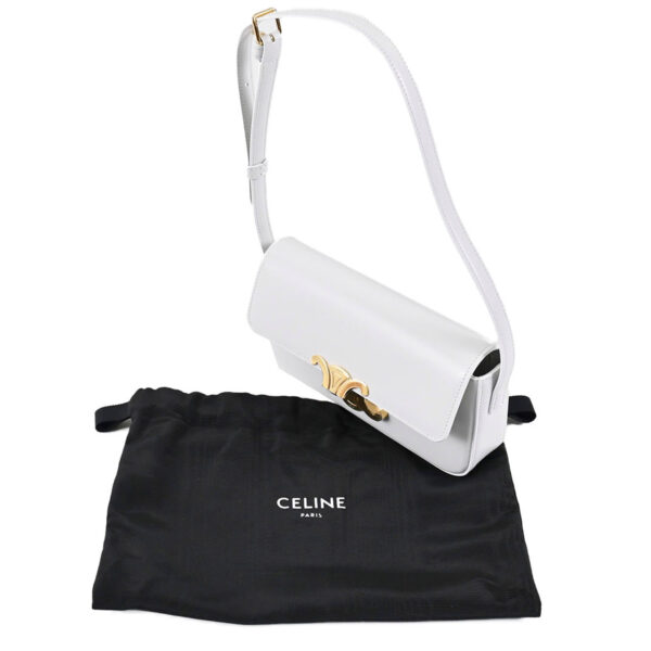 3000045028 6 Celine Shoulder Bag White