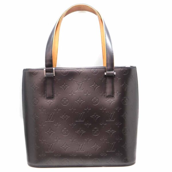 3081 2 Louis Vuitton Stockton Tote Bag Monogram Matte Black