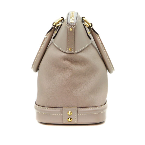 3119 3 Louis Vuitton Lockit PM Handbag Leather Beige