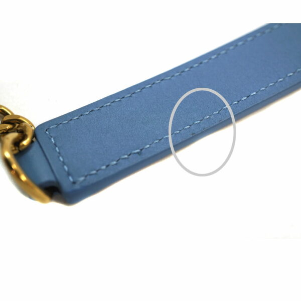 3156 15 Louis Vuitton Wave Pochette Chain Denim Multicolor