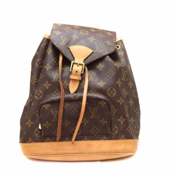 3190 1 Louis Vuitton Montsouris MM Rucksack Monogram Canvas Brown