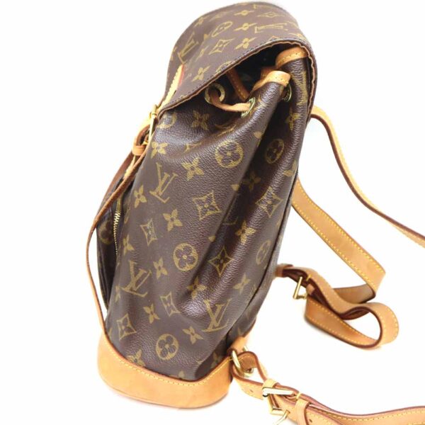 3190 3 Louis Vuitton Montsouris MM Rucksack Monogram Canvas Brown