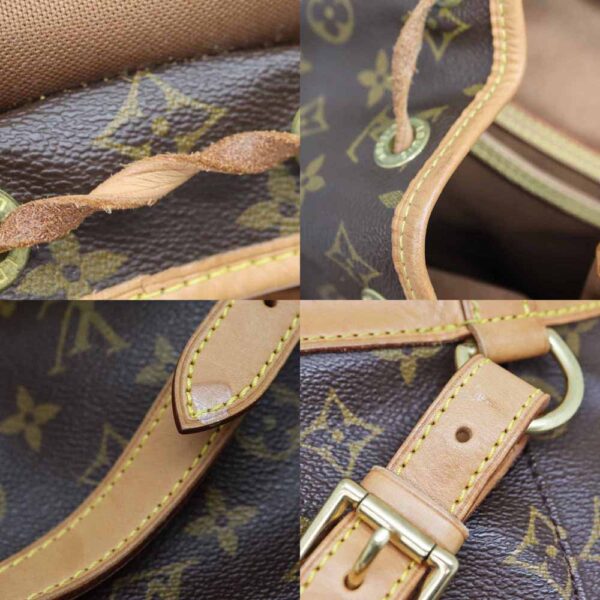 3190 9 Louis Vuitton Montsouris MM Rucksack Monogram Canvas Brown