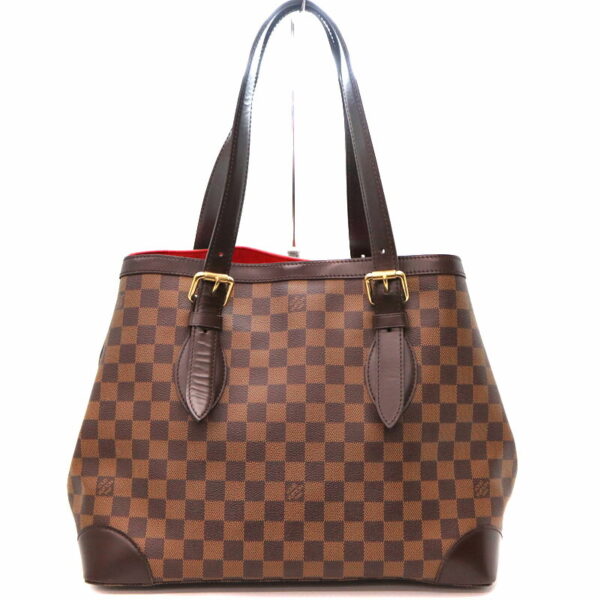 3193 2 Louis Vuitton Hampstead MM Tote Bag Damier Canvas Brown