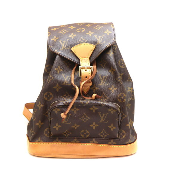 3219 1 Louis Vuitton Montsouris MM Rucksack Monogram Canvas Brown